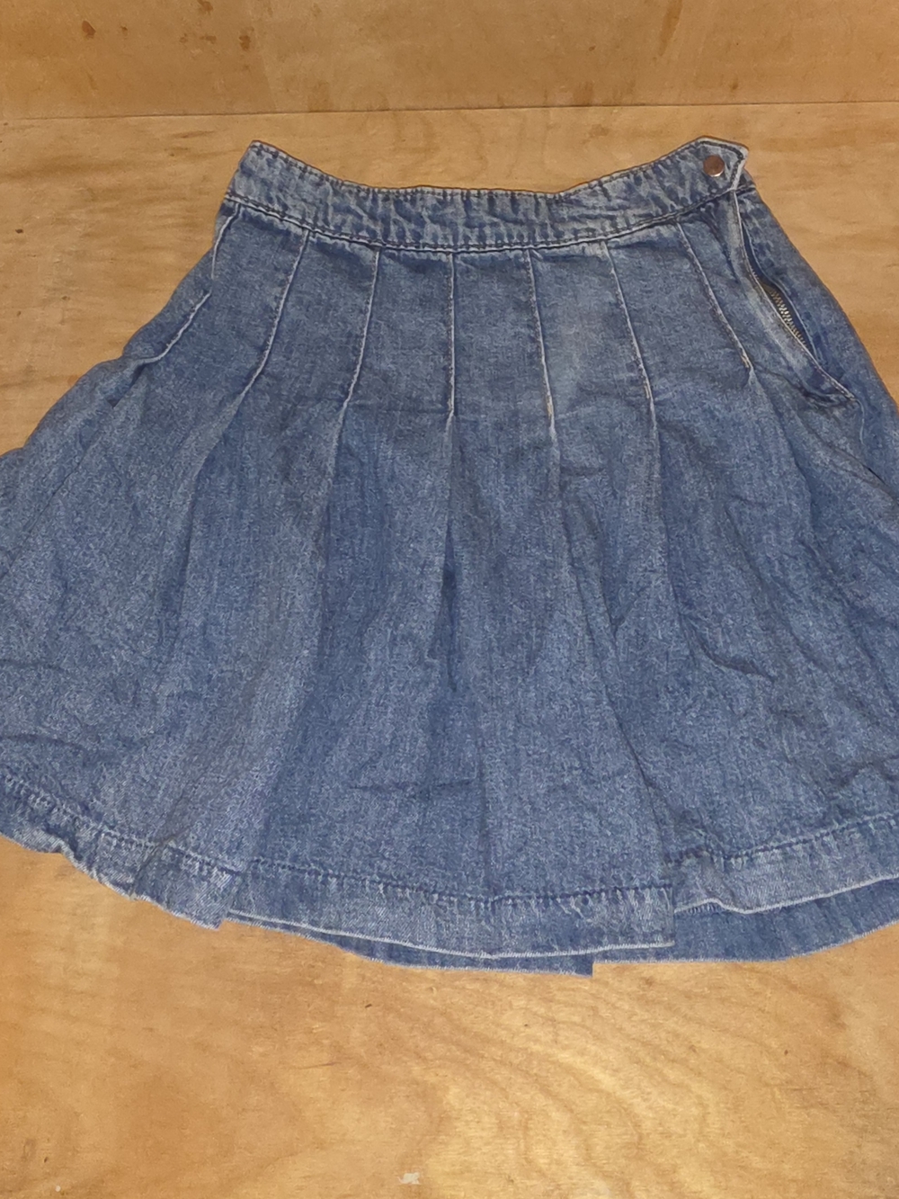 H&M Blue Denim Skater Mini Skirt